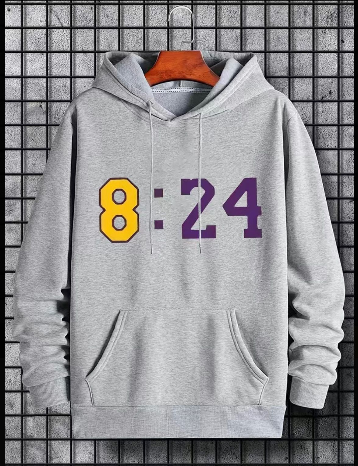 Los Angeles Lakers Kobe Bryant Black Mamba 8:24 Hoodie Pullover
