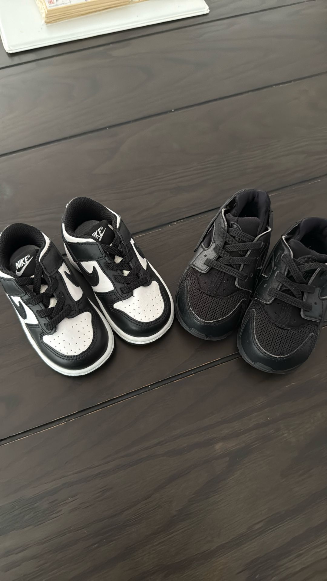 Two Pairs Of Toddler Shoes Nike