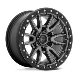 ON Sale 4 New Fuel 17x9 6x139,7 Matte Gunmetal & Black Ring Wheels