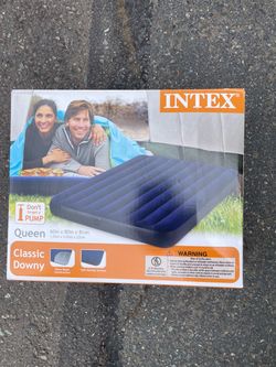 Intex queen inflatable mattress