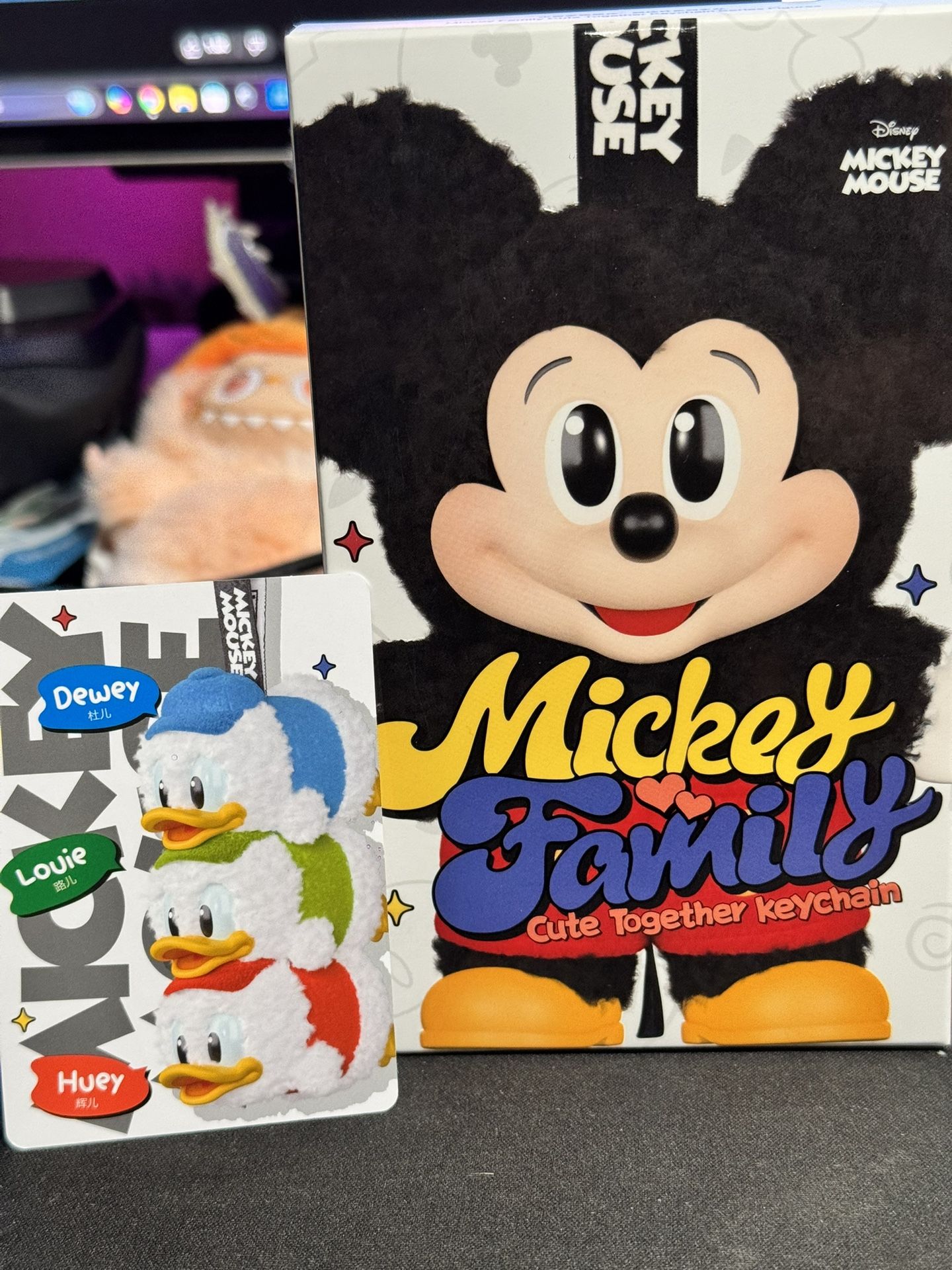Pop Mart Mickey Family Cute Together Secret Huey Dewey and Louie