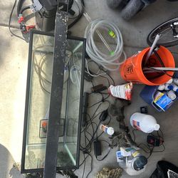 Fish tank and various items for fish tank freshwater