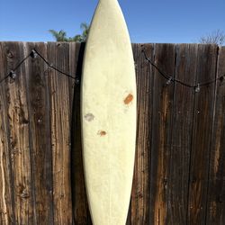 Vintage 7’6” Downrail Single Fin Surfboard