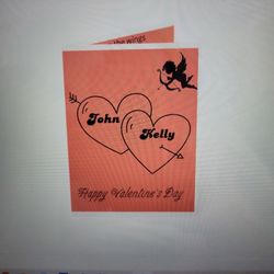 Personlized Valentines Day Card