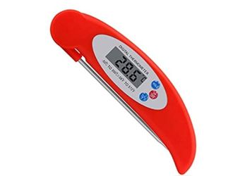 Thermometer Accurate Digital Instant Read, Electronic Cooking Kitchen Thermometer with LCD Display, Foldable Long Probe for Food, Candy