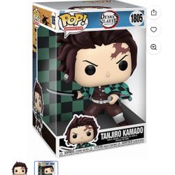 New unopened in box:  FUNKO POP Jumbo: Demon Slayer - Tanjiro 1805 