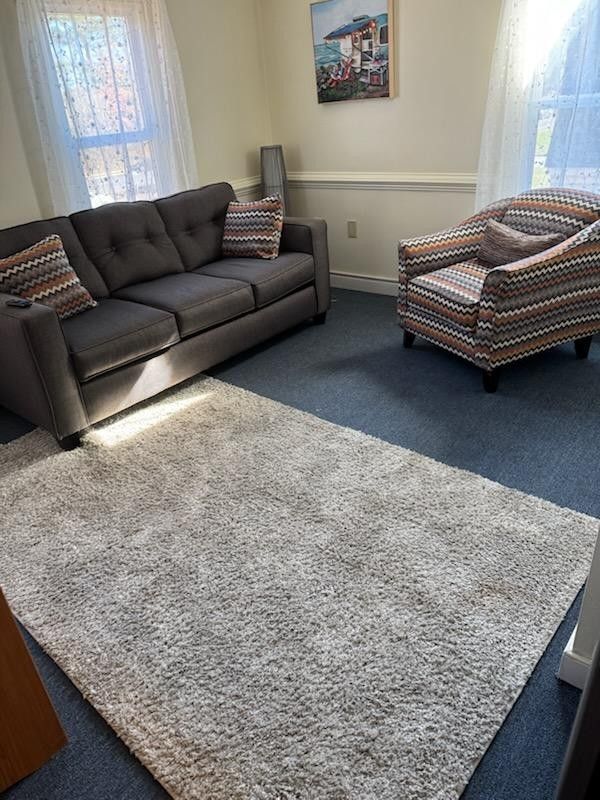 COUCH CHAIR AND RUG