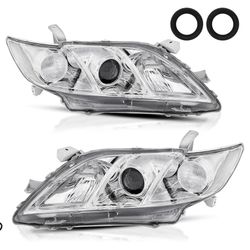 Headlight Assembly Compatible with 2007 2008 2009 toyota camry headlights 07 toyota camry 08 toyota camry headlights 09 toyota camry headlights Passen