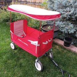 Radio Flyer Kids Pull Along Wagon with Top Cover 32" x 19" x 27" tall