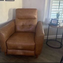 Recliner Brown Leather 