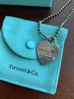 Tiffany & Co Heart Tag Necklace