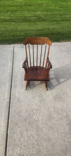 Authentic Nichols & Stone Vintage Children's Windsor Rocker