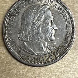 1893 Colombian Exposition Silver Half Dollar
