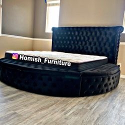 $1199 Brand New King Storage Bed Frame With Mattress (Read Description Below)