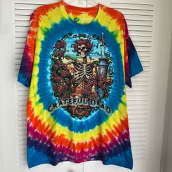 Grateful Dead Tie-Dye T-Shirt Size XL by Liquid Blue