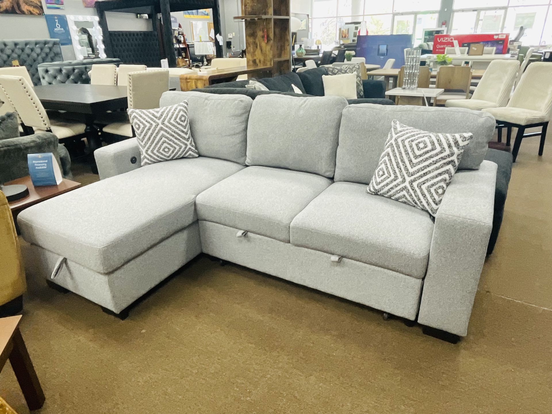 🔥 Bean Chofa Sleeper w/ Storage & Charging Ports $998 | Fast Delivery | Ez Payment plans