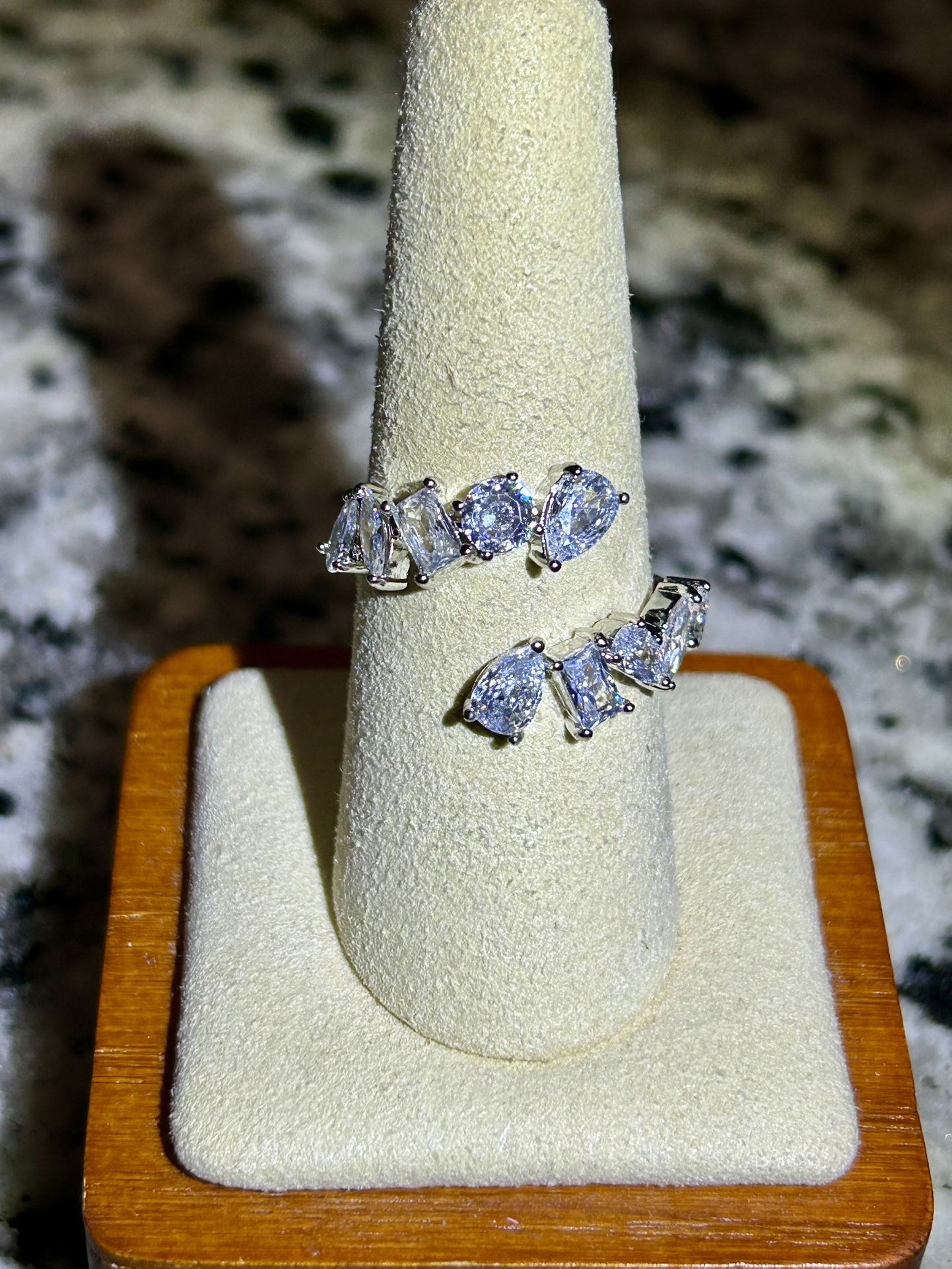 New 4.5 Carat Zircon Wrap Ring