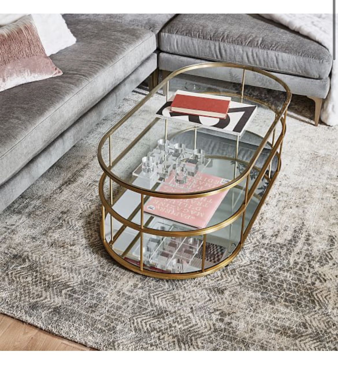 West Elm Terrace Pill Coffee Table