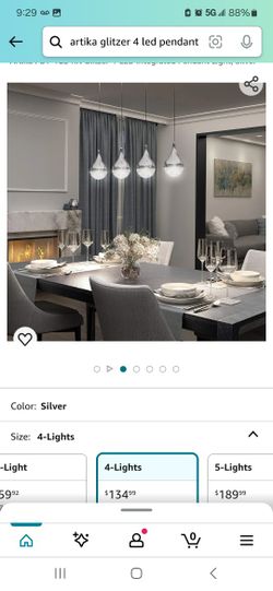 4 Light Led Pendant 