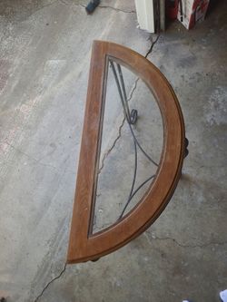 Free half round table
