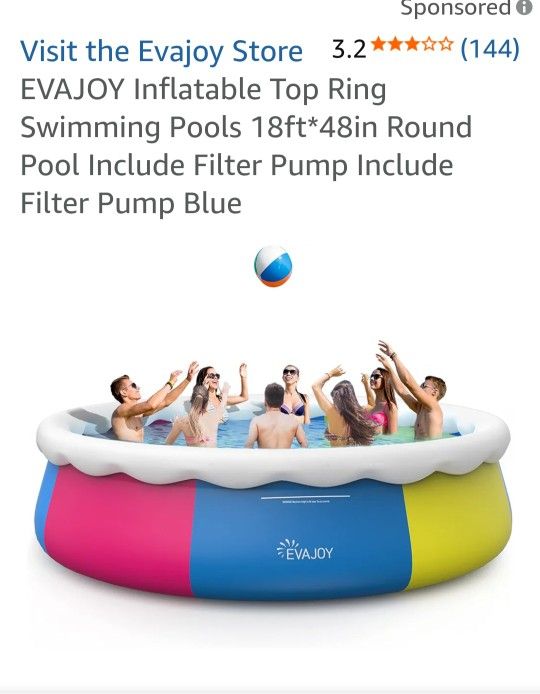 Portable 18' X 48" Pool ~ Used Just 2 Months For Vacation $350