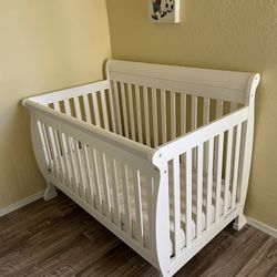 Convertible Crib + Mattress