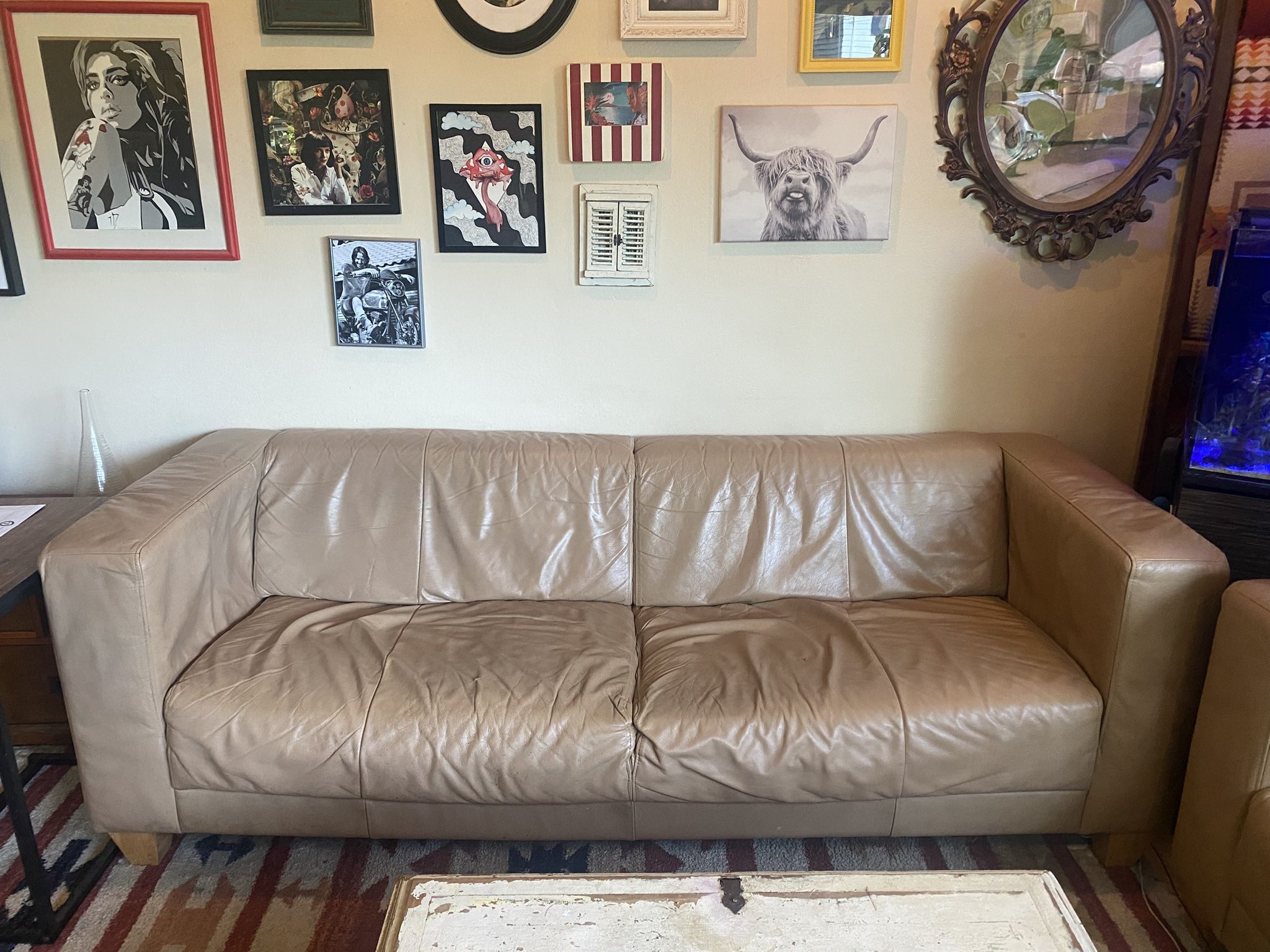 EQ3 Leather Sofa 