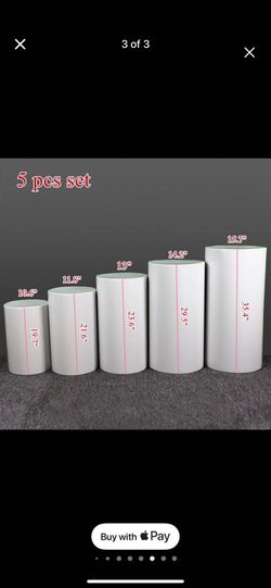 Five cylinders for decoration