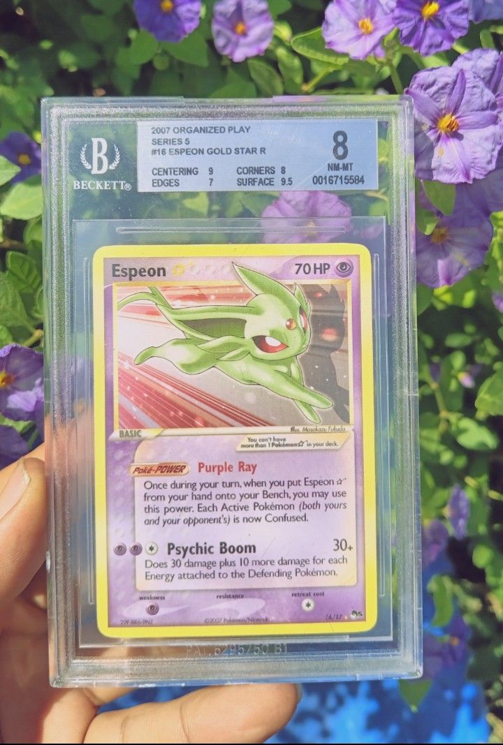 pokmon card gold star psa 10 gem mint espeon Pop Series 5 16/17 8 Commemorate your favorite tabletop game with this Espeon GX 2019 Pokemon Sun Espeon [Gold Star] #16 Prices