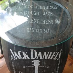 Jack Daniel's Oak Whiskey Barrel  Pub Style Table 