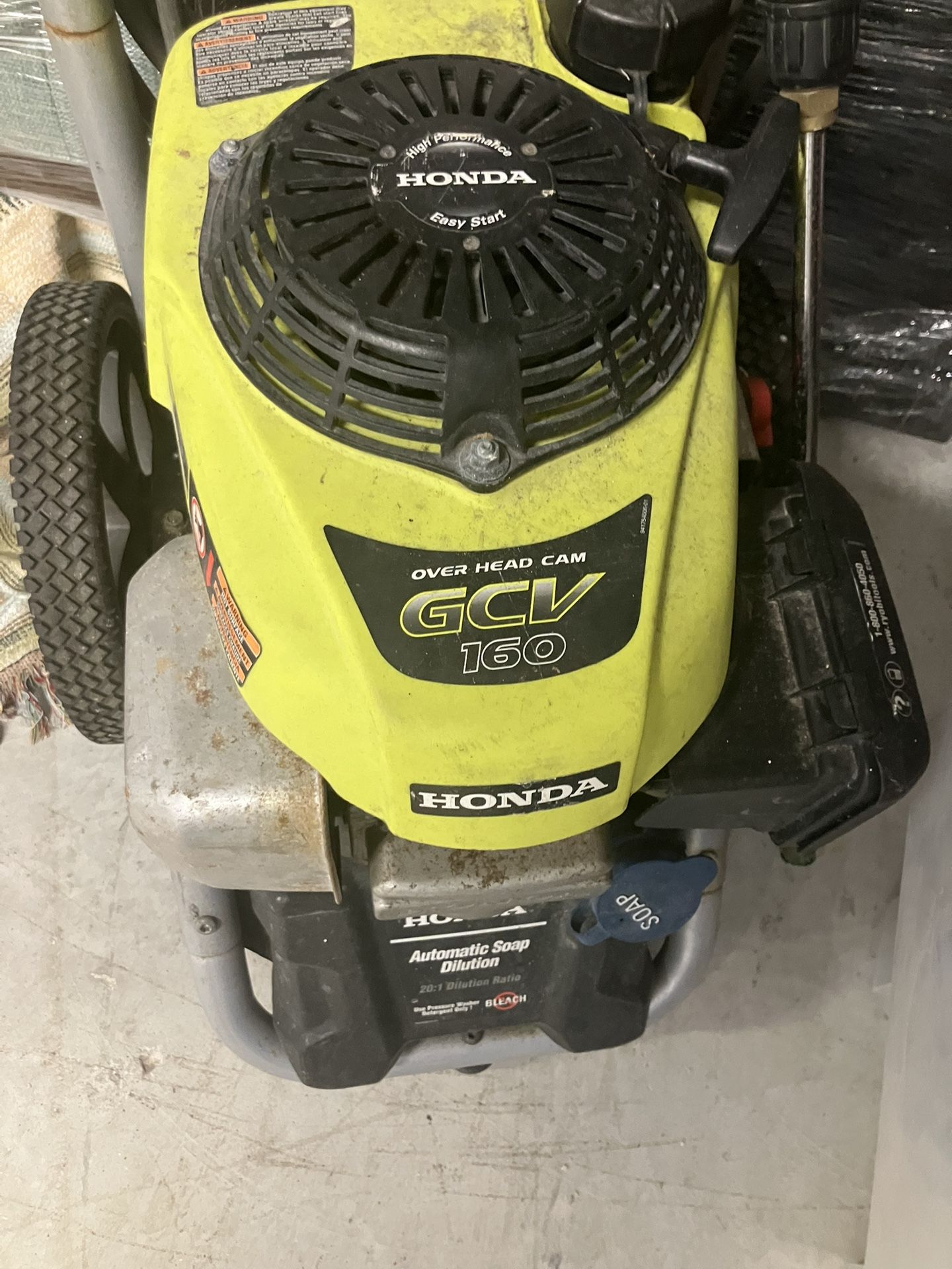 Ryobi Water Pressure