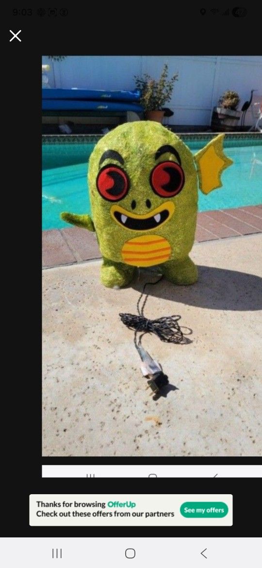 Halloween Decoration Monster Of The Blue Lagoon