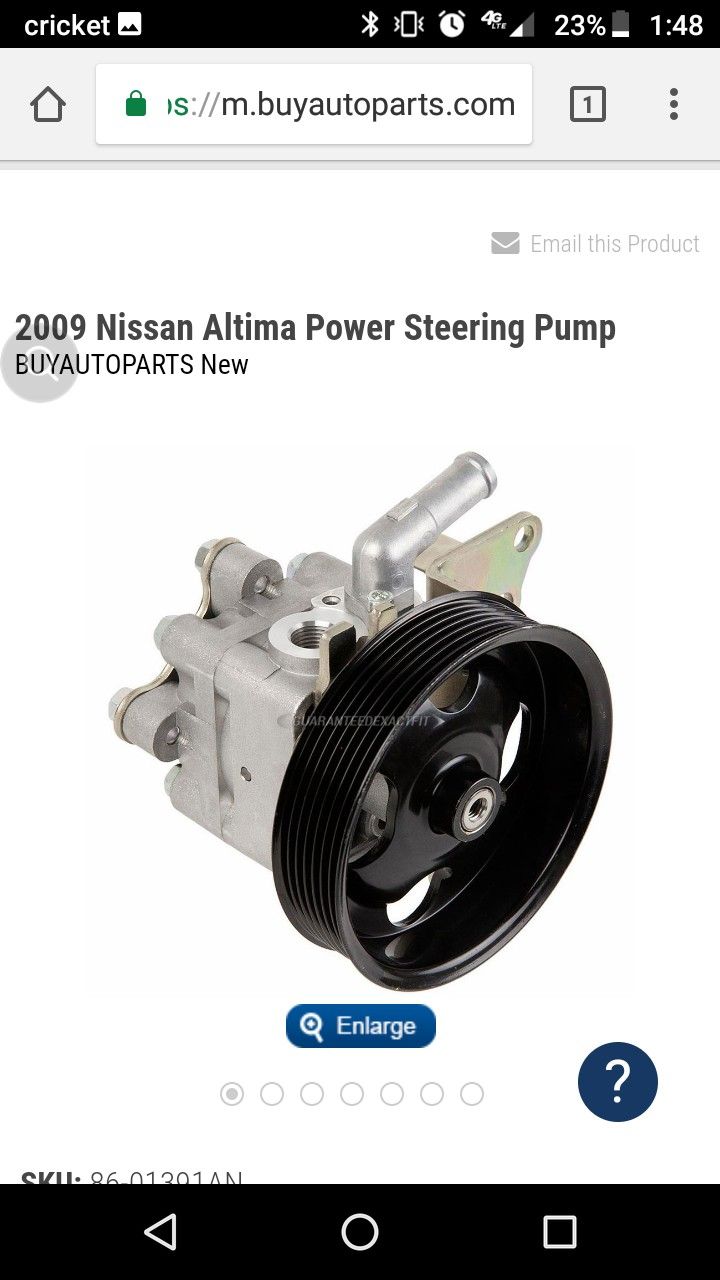 09 Nissan Altima power steering pump