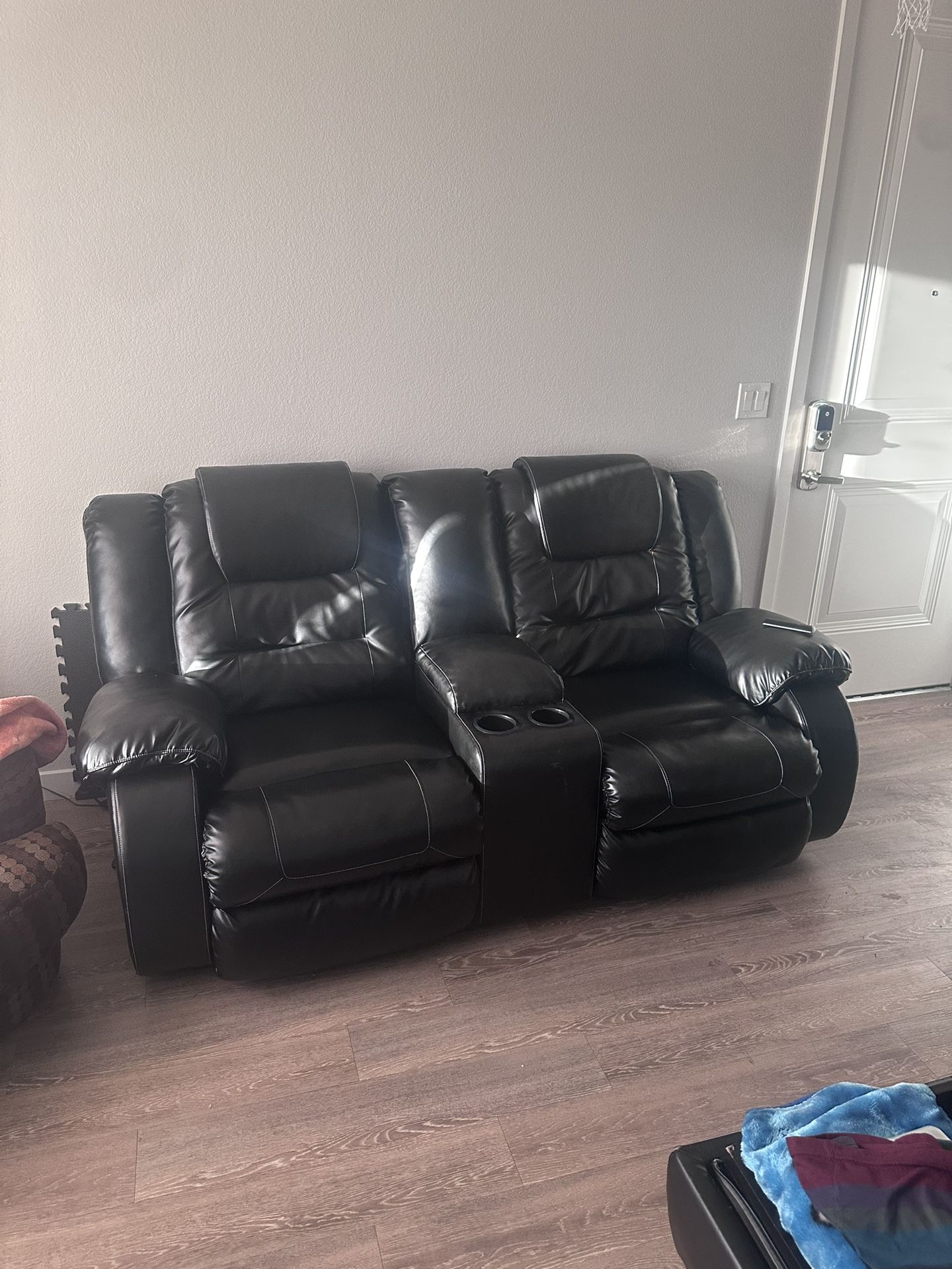 Black Leather Couch