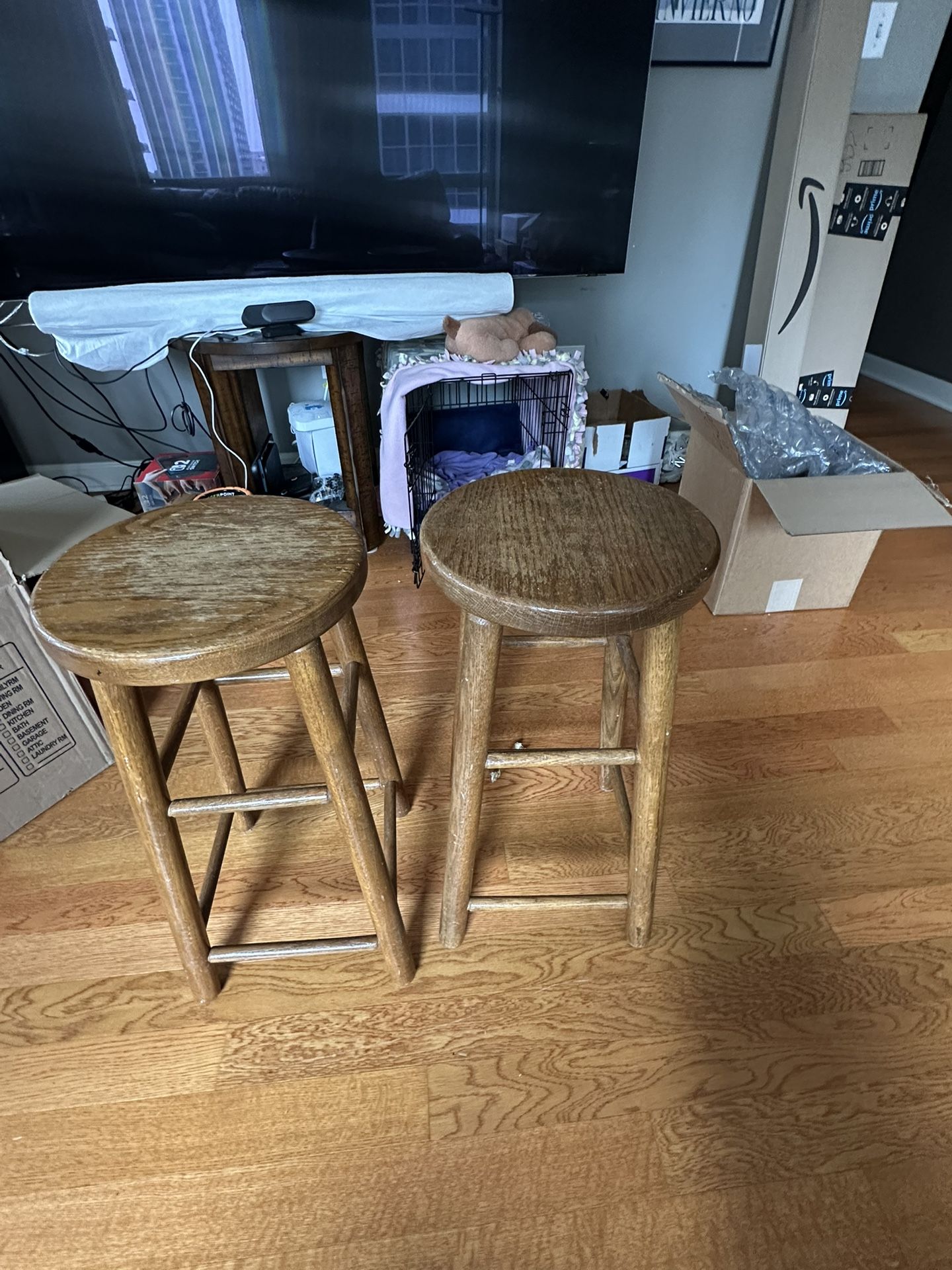 Set Of Wooden Stools