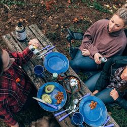 Stansport 12-piece Enamel Camping Dish Set