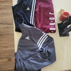 adidas and Jordan pants and sweater in good condition