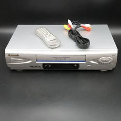 Panasonic VCR with Remote and Cable. Works fine.