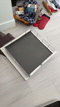 20" Pull-Out Kitchen Cabinet Organizer - Stainless Steel Frame