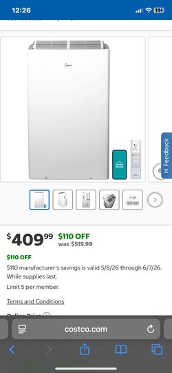 Midea portable AC unit