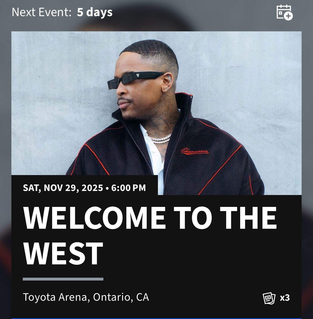WELCOME TO THE WEST TICKETS 