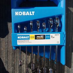 Kobalt Pro90 Ratcheting Wrench Set 7pc Metric