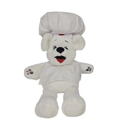 Bimbo Bakeries Plush Teddy Bear Baker Chef hand puppet  Stuffed Animal Toy 17" H