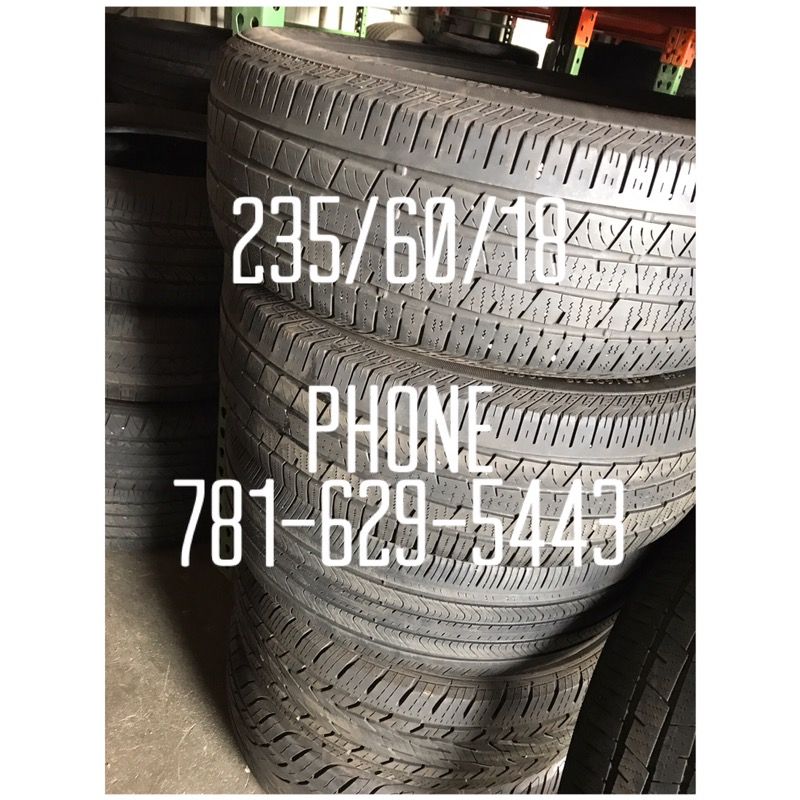 Used Tire For Sale 235/60/18 $45 each installed