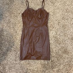 Brown Latex Dress