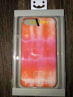 iPhone 📱 6, 7, 8 - PLUS Pink/Orange Tie Dye Case