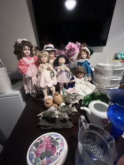 Porcelain Dolls, Collectors Edition Princess, Diana Doll, 7 Foot V