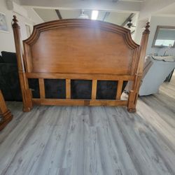 Heavy Duty Solid Maple King Headboard, Dresser  and Mirror