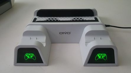 Multi Functional Cooling Fan Stand Dual Battery Charger 