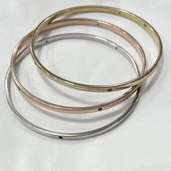 Sterling silver Stacking Bangles
